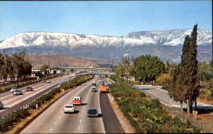 Snow Covered San Bernardino Mountain Range Scenic